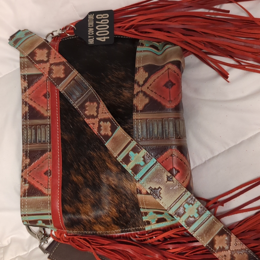 Holy Cow Couture mini messenger bag purse